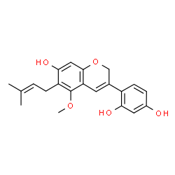 ChemSpider 2D Image | Dehydroglyasperin C | C21H22O5