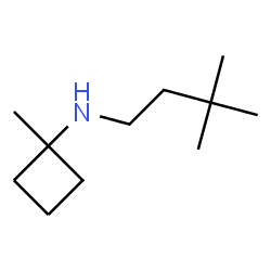 ChemSpider 2D Image | N-(3,3-Dimethylbutyl)-1-methylcyclobutanamine | C11H23N