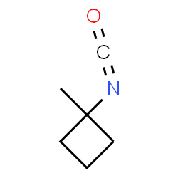 ChemSpider 2D Image | 1-Isocyanato-1-methylcyclobutane | C6H9NO