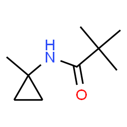 ChemSpider 2D Image | 2,2-Dimethyl-N-(1-methylcyclopropyl)propanamide | C9H17NO