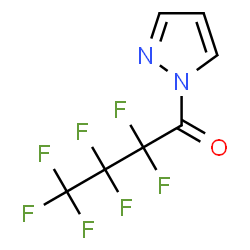 ChemSpider 2D Image | 2,2,3,3,4,4,4-Heptafluoro-1-(1H-pyrazol-1-yl)-1-butanone | C7H3F7N2O