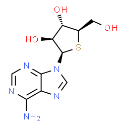 ChemSpider 2D Image | 9-(4-Thio-beta-D-arabinofuranosyl)-9H-purin-6-amine | C10H13N5O3S