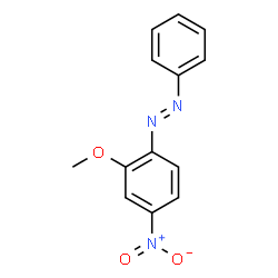 ChemSpider 2D Image | (E)-1-(2-Methoxy-4-nitrophenyl)-2-phenyldiazene | C13H11N3O3