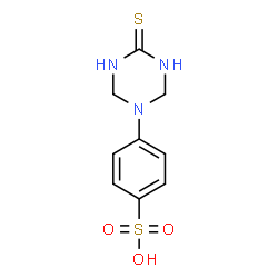 ChemSpider 2D Image | 4-(4-Thioxo-1,3,5-triazinan-1-yl)benzenesulfonic acid | C9H11N3O3S2