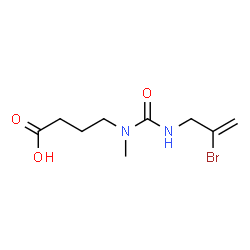 ChemSpider 2D Image | 4-{[(2-Bromo-2-propen-1-yl)carbamoyl](methyl)amino}butanoic acid | C9H15BrN2O3