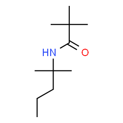 ChemSpider 2D Image | 2,2-Dimethyl-N-(2-methyl-2-pentanyl)propanamide | C11H23NO