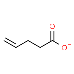 ChemSpider 2D Image | 4-Pentenoate | C5H7O2