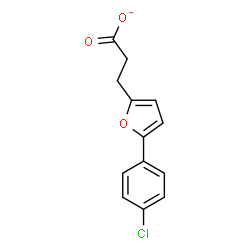 ChemSpider 2D Image | 3-[5-(4-Chlorophenyl)-2-furyl]propanoate | C13H10ClO3