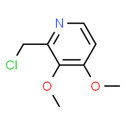 ChemSpider 2D Image | 2-(Chloromethyl)-3,4-dimethoxypyridine | C8H10ClNO2