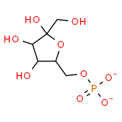 ChemSpider 2D Image | 6-O-Phosphonatohex-2-ulofuranose | C6H11O9P
