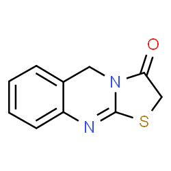 ChemSpider 2D Image | 5H-thiazolo(2,3-b)quinazolin-3(2H)-one | C10H8N2OS