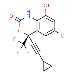 ChemSpider 2D Image | 8-Hydroxyefavirenz | C14H9ClF3NO3