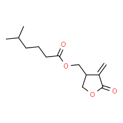 ChemSpider 2D Image | (4-Methylene-5-oxo-3-2,3-dihydrofuryl)methyl 5-methylhexanoate | C13H20O4