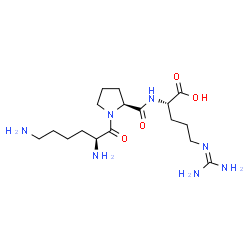 ChemSpider 2D Image | L-Lysyl-L-prolyl-L-arginine | C17H33N7O4