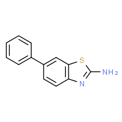 ChemSpider 2D Image | 6-Phenyl-2-benzothiazolamine | C13H10N2S