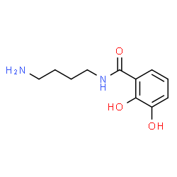 ChemSpider 2D Image | N-(4-Aminobutyl)-2,3-dihydroxybenzamide | C11H16N2O3