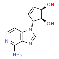 ChemSpider 2D Image | (1S,2R,5R)-5-(4-Amino-1H-imidazo[4,5-c]pyridin-1-yl)-3-cyclopentene-1,2-diol | C11H12N4O2