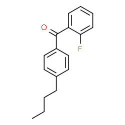 ChemSpider 2D Image | (4-Butylphenyl)(2-fluorophenyl)methanone | C17H17FO