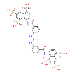 ChemSpider 2D Image | 8,8'-[Carbonylbis(imino-3,1-phenylenecarbonylimino)]di(1,3,5-naphthalenetrisulfonic acid) | C35H26N4O21S6