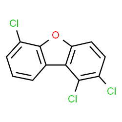 ChemSpider 2D Image | 1,2,6-TRICHLORODIBENZOFURAN | C12H5Cl3O