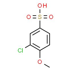 ChemSpider 2D Image | 3-Chloro-4-methoxybenzenesulfonic acid | C7H7ClO4S