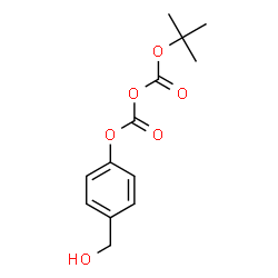 ChemSpider 2D Image | 4-(Hydroxymethyl)phenyl 2-methyl-2-propanyl dicarbonate | C13H16O6