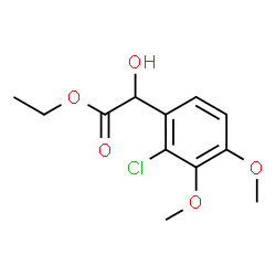 ChemSpider 2D Image | Ethyl (2-chloro-3,4-dimethoxyphenyl)(hydroxy)acetate | C12H15ClO5