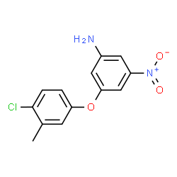 ChemSpider 2D Image | 3-(4-Chloro-3-methylphenoxy)-5-nitroaniline | C13H11ClN2O3