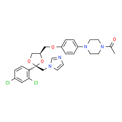ChemSpider 2D Image | Levoketoconazole | C26H28Cl2N4O4
