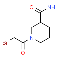 ChemSpider 2D Image | 1-(Bromoacetyl)-3-piperidinecarboxamide | C8H13BrN2O2
