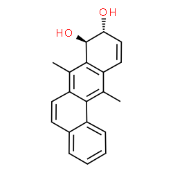 ChemSpider 2D Image | (8R,9R)-7,12-Dimethyl-8,9-dihydro-8,9-tetraphenediol | C20H18O2