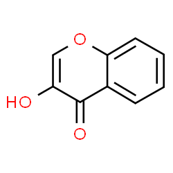 ChemSpider 2D Image | 3-Hydroxy-4H-chromen-4-one | C9H6O3
