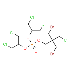 ChemSpider 2D Image | BIS(1,3-DICHLORO-2-PROPYL)-3-CHLORO-2,2-DIBROMOMETHYL-1-PROPYL PHOSPHATE | C11H18Br2Cl5O4P