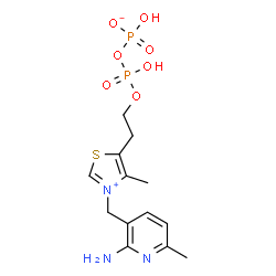 ChemSpider 2D Image | 1'-Deazo-Thiamin Diphosphate | C13H19N3O7P2S