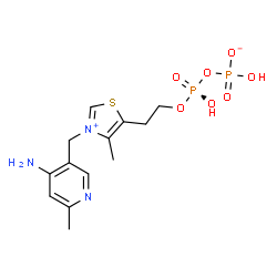 ChemSpider 2D Image | 3'-Deazo-Thiamin Diphosphate | C13H19N3O7P2S