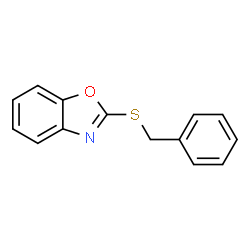 ChemSpider 2D Image | 2-(Benzylsulfanyl)-1,3-benzoxazole | C14H11NOS