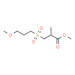 ChemSpider 2D Image | Methyl 3-[(3-methoxypropyl)sulfonyl]-2-methylpropanoate | C9H18O5S