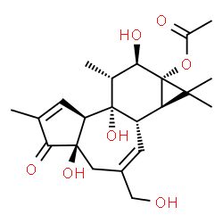 ChemSpider 2D Image | 13-ACETYLPHORBOL | C22H30O7