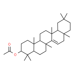 ChemSpider 2D Image | 4,4,6a,8a,11,11,12b,14b-Octamethyl-1,2,3,4,4a,5,6,6a,8,8a,9,10,11,12,12a,12b,13,14,14a,14b-icosahydro-3-picenyl acetate | C32H52O2