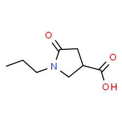 ChemSpider 2D Image | 5-Oxo-1-propyl-3-pyrrolidinecarboxylic acid | C8H13NO3