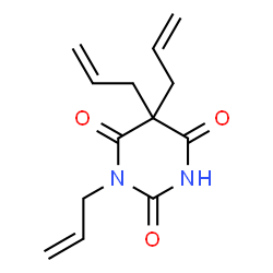 ChemSpider 2D Image | 1,5,5-Triallyl-2,4,6(1H,3H,5H)-pyrimidinetrione | C13H16N2O3