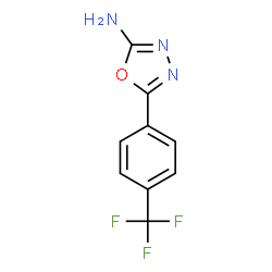 ChemSpider 2D Image | 5-(4-(TRIFLUOROMETHYL)PHENYL)-1,3,4-OXADIAZOL-2-AMINE | C9H6F3N3O