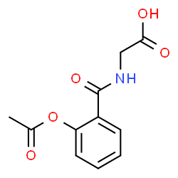 ChemSpider 2D Image | N-(2-Acetoxybenzoyl)glycine | C11H11NO5
