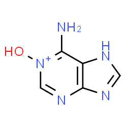 ChemSpider 2D Image | 6-Amino-1-hydroxy-7H-purin-1-ium | C5H6N5O