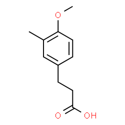ChemSpider 2D Image | 3-(4-Methoxy-3-methylphenyl)propanoic acid | C11H14O3