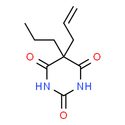 ChemSpider 2D Image | 5-Allyl-5-propyl-2,4,6(1H,3H,5H)-pyrimidinetrione | C10H14N2O3