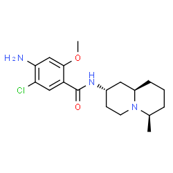ChemSpider 2D Image | 4-Amino-5-chloro-2-methoxy-N-[(2S,6R,9aR)-6-methyloctahydro-2H-quinolizin-2-yl]benzamide | C18H26ClN3O2