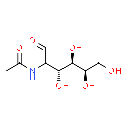 ChemSpider 2D Image | (2xi)-2-Acetamido-2-deoxy-D-lyxo-hexose | C8H15NO6