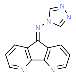 ChemSpider 2D Image | N-(4H-1,2,4-Triazol-4-yl)-5H-pyrido[3',2':4,5]cyclopenta[1,2-b]pyridin-5-imine | C13H8N6