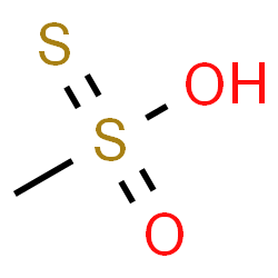 ChemSpider 2D Image | Methanesulfonothioic O-acid | CH4O2S2